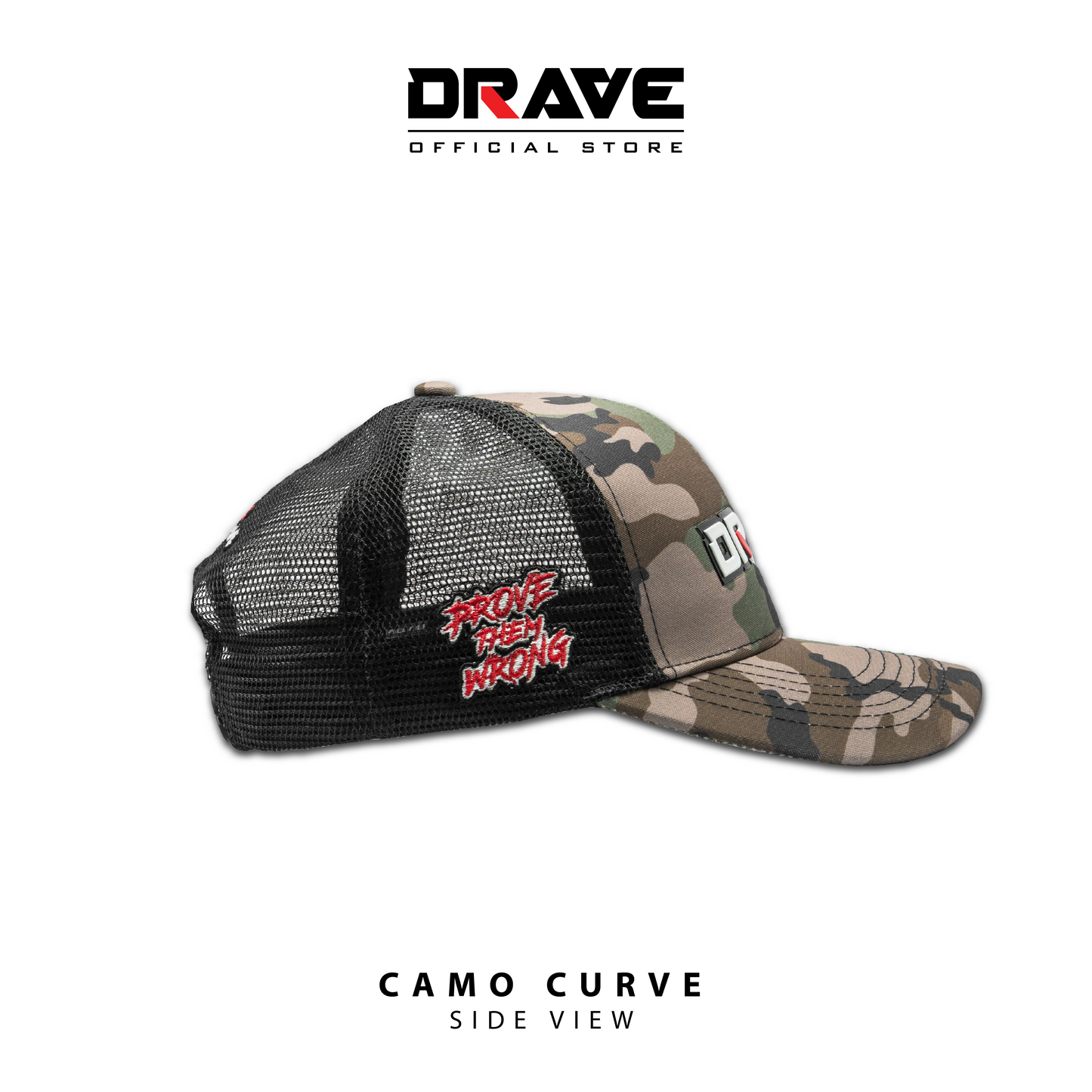 Drave Army Camo Trucker Second Side View | DraveUSA