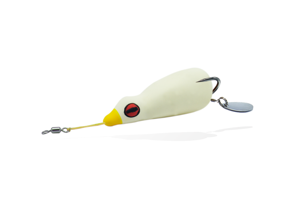 Ducky Duck Topwater Duck Ghost White
