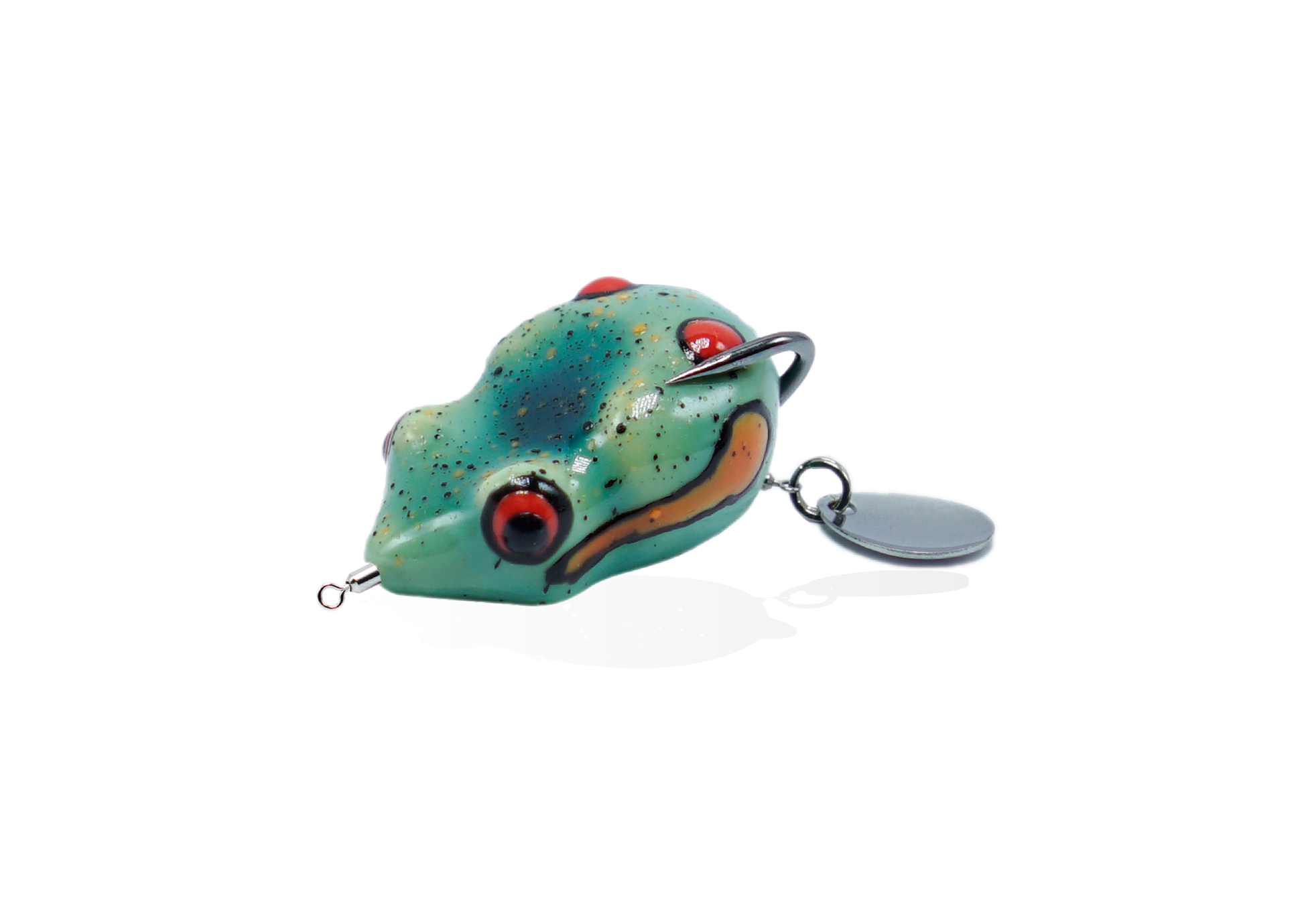 Buggy Topwater Frog Cyan Red Eye