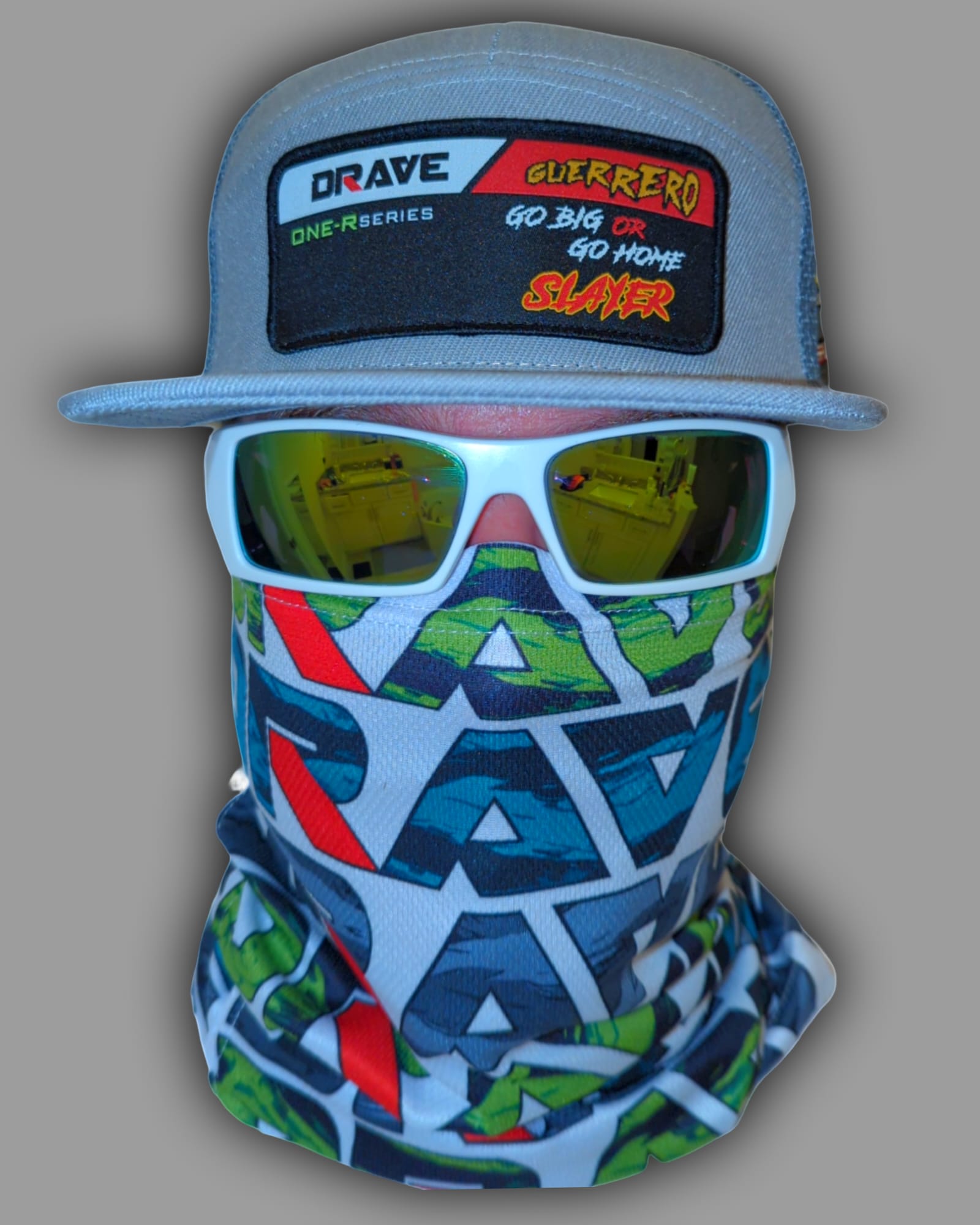 Drave Tri-Color Camo Logo Buff