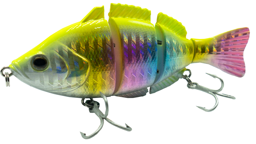 Tripple Staff (Hinged Swimbait) Rainbow Candy