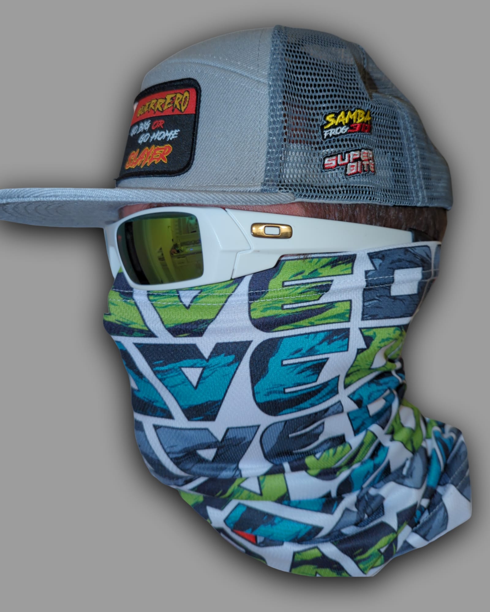 Drave Tri-Color Camo Logo Buff